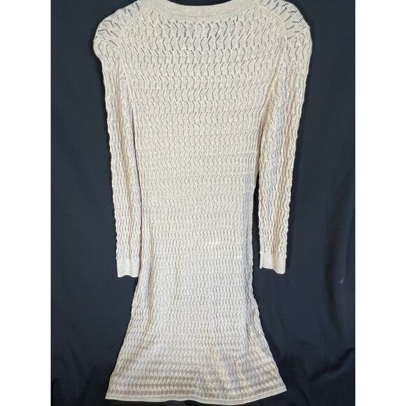 Gap Textured Midi Sweater Dress with gold shimmer detail, Large, Nw/oT - Picture 8 of 9